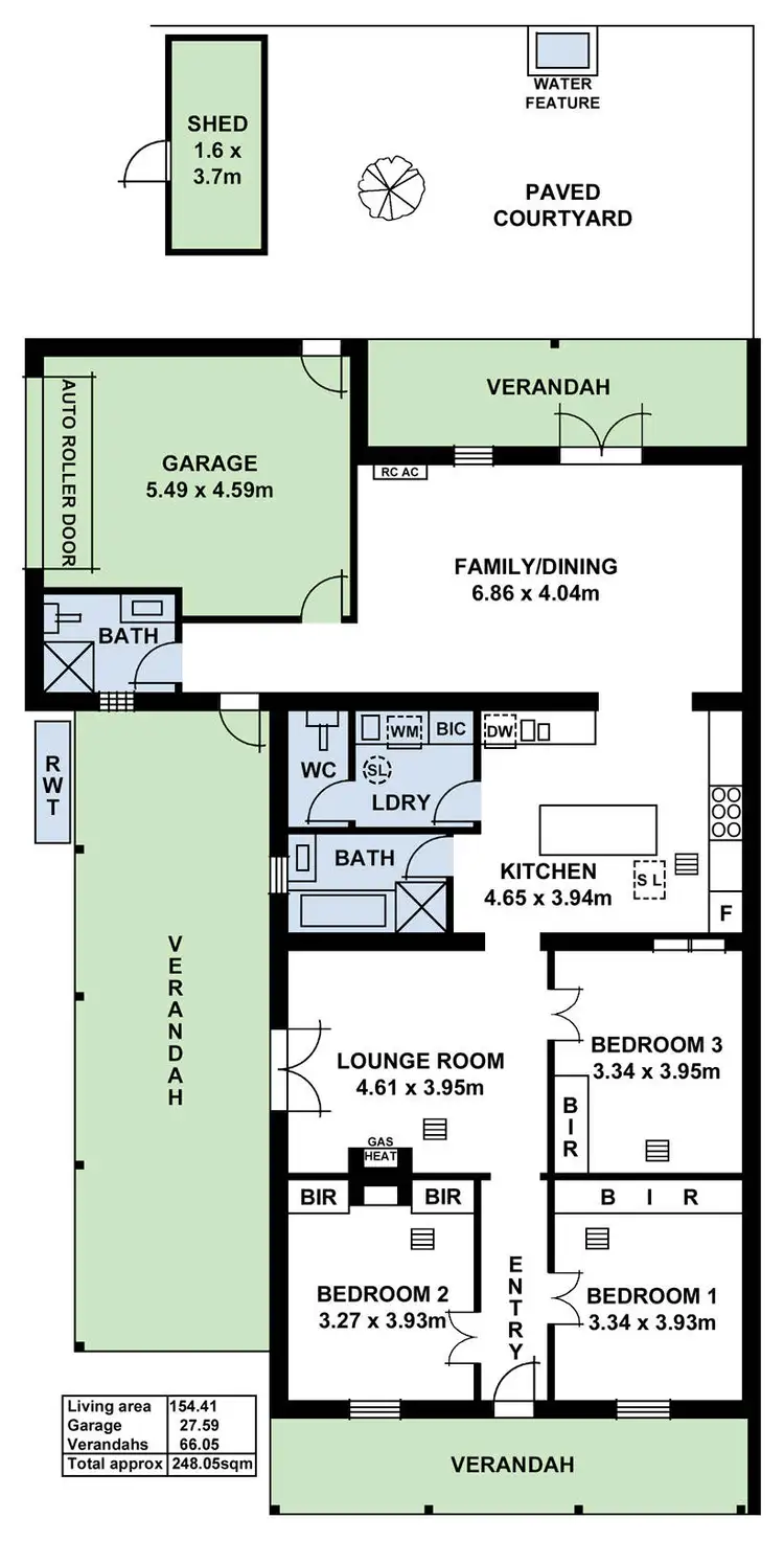 Floorplan of Homely house listing, 57 Richmond Street, Hackney SA 5069