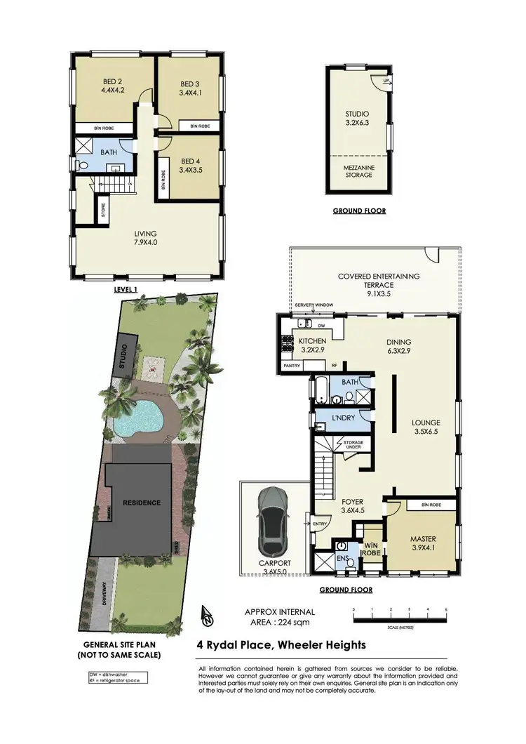 Floorplan of Homely house listing, 4 Rydal Place, Wheeler Heights NSW 2097