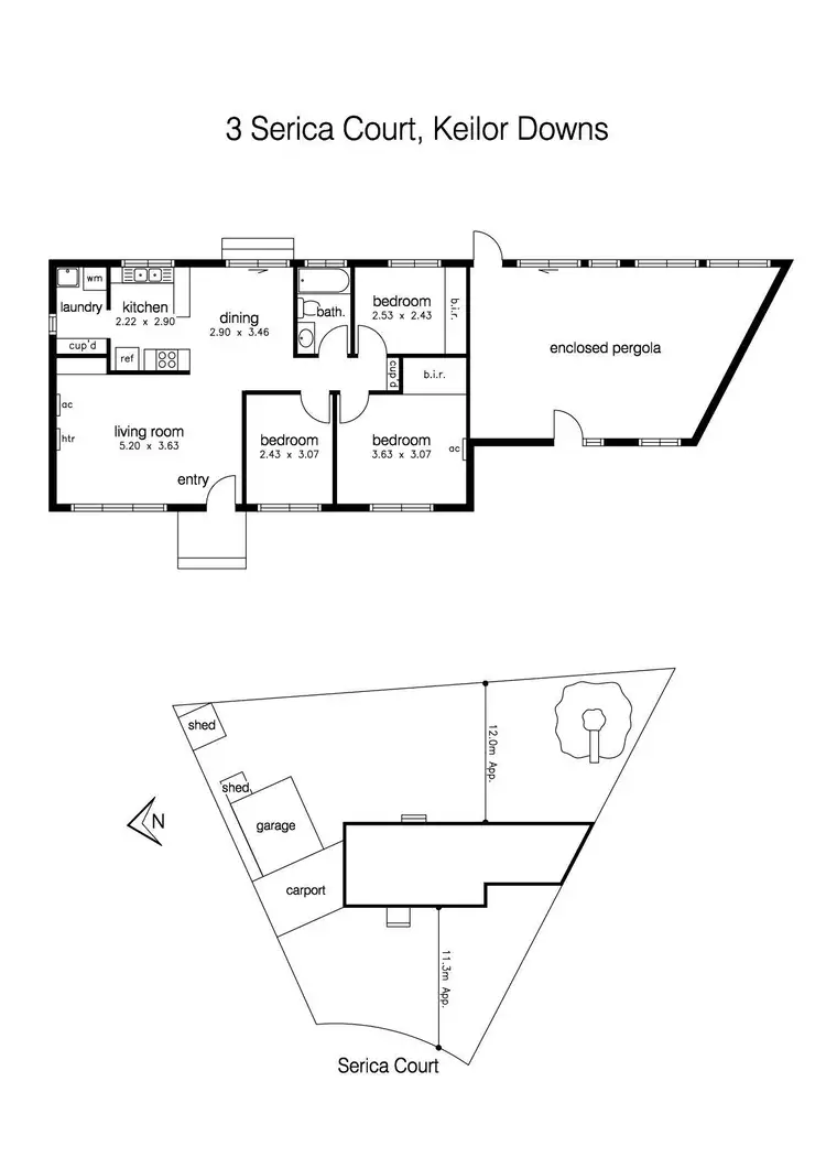 Floorplan of Homely house listing, 3 Serica Court, Keilor Downs VIC 3038