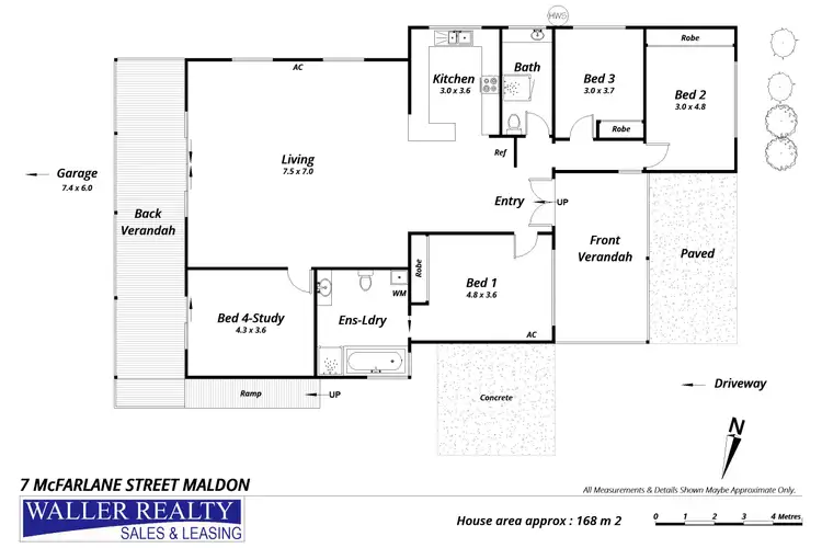 Floorplan of Homely house listing, 7 McFarlane Street, Maldon VIC 3463