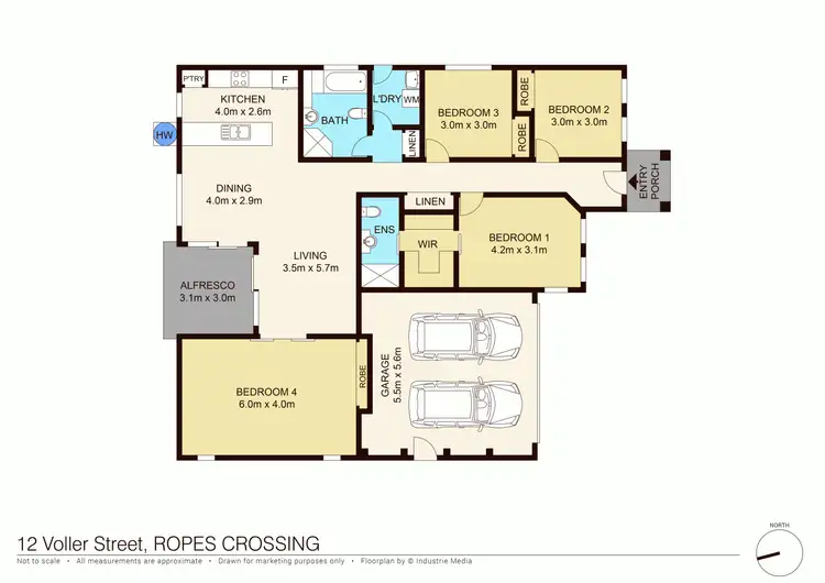 Floorplan of Homely house listing, 12 Voller Street, Ropes Crossing NSW 2760