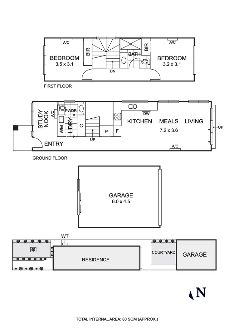 Floorplan of Homely townhouse listing, 15 Shorts Road, Coburg North VIC 3058