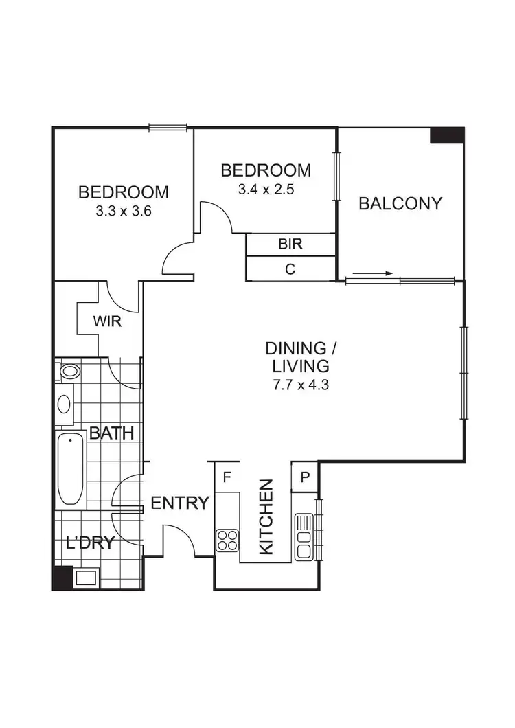 Floorplan of Homely apartment listing, 31/78 Manningham Road, Bulleen VIC 3105