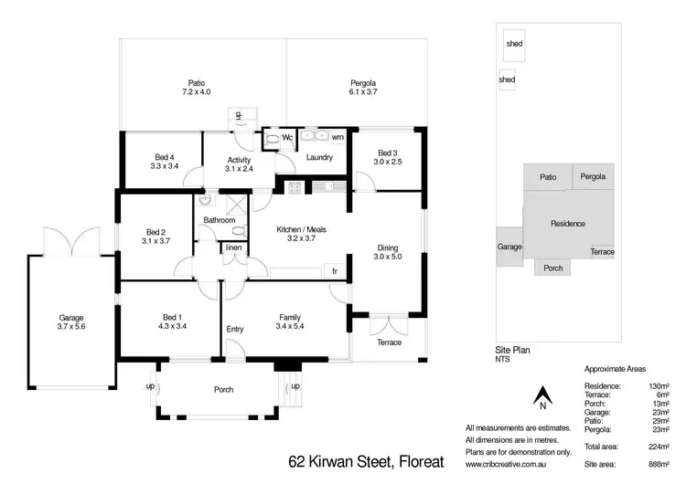 Floorplan of Homely house listing, 62 Kirwan Street, Floreat WA 6014