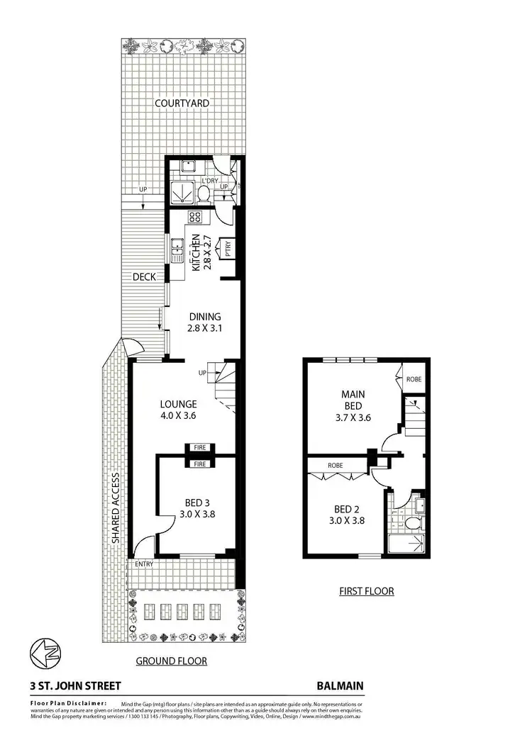 Floorplan of Homely house listing, 3 St John Street, Balmain NSW 2041