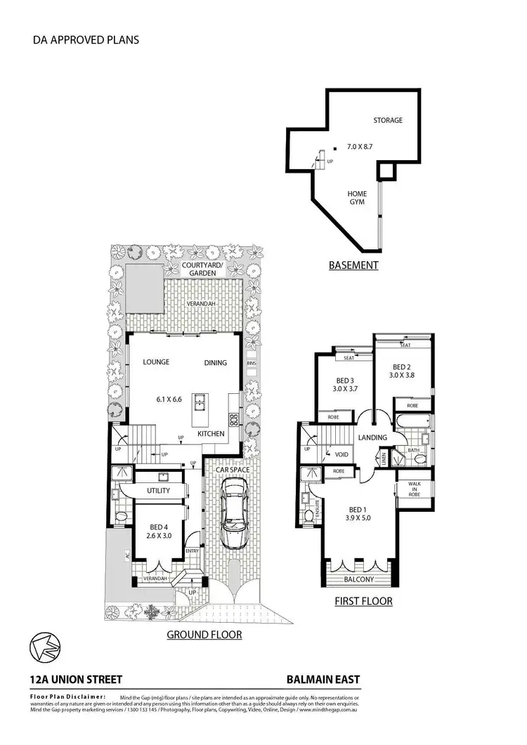 Floorplan of Homely land listing, 12A Union Street, Balmain East NSW 2041