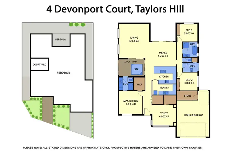 Floorplan of Homely house listing, 4 Devonport Court, Taylors Hill VIC 3037