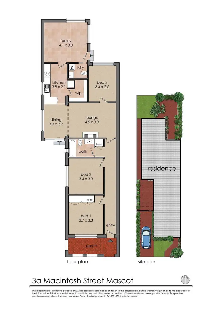 Floorplan of Homely house listing, 3A Macintosh Street, Mascot NSW 2020