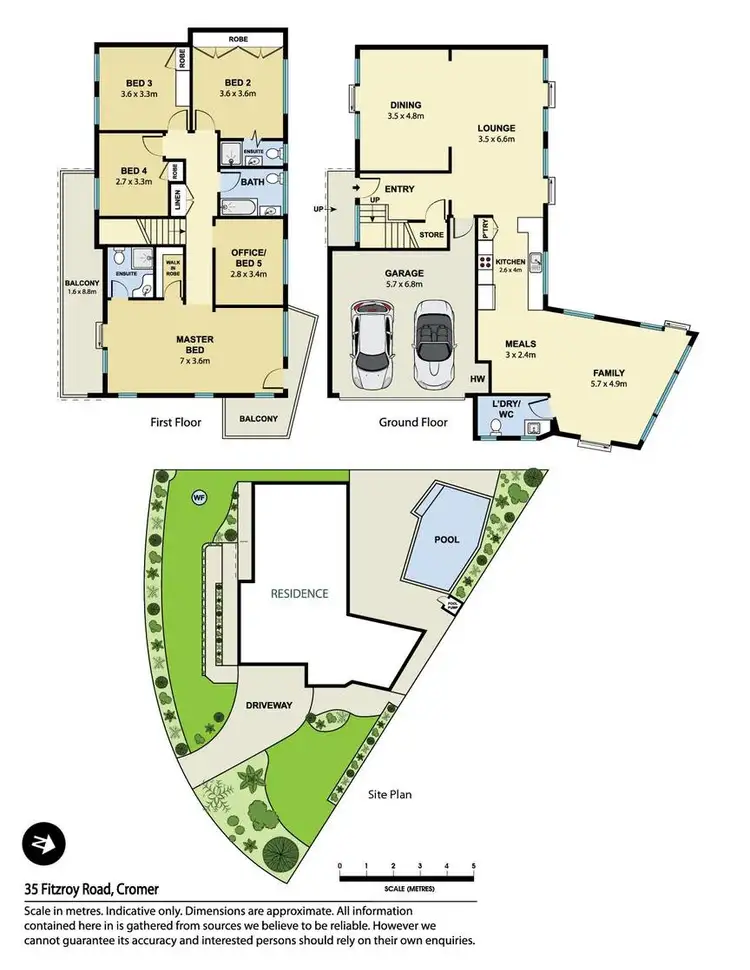 Floorplan of Homely house listing, 35 Fitzroy Road, Cromer NSW 2099
