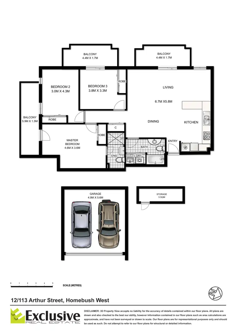 Floorplan of Homely apartment listing, 12/113-117 Arthur Street, Homebush West NSW 2140