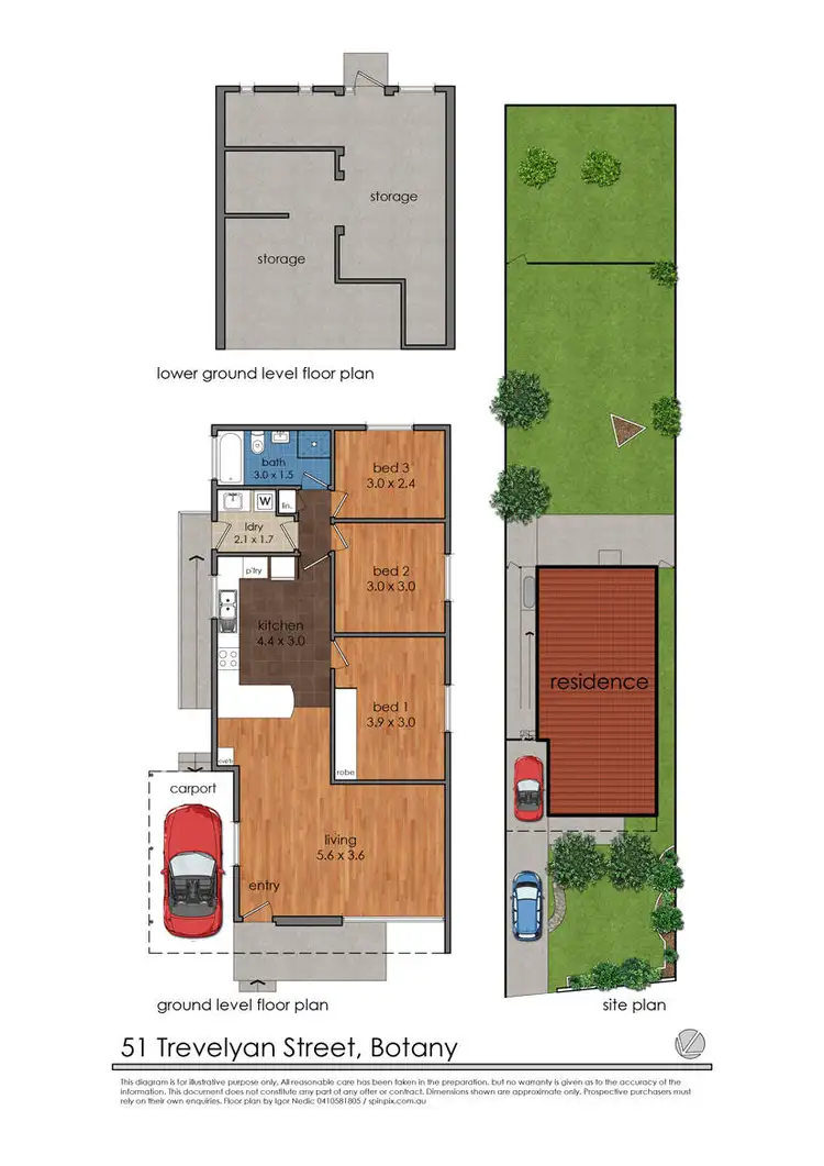 Floorplan of Homely house listing, 51 Trevelyan Street, Botany NSW 2019