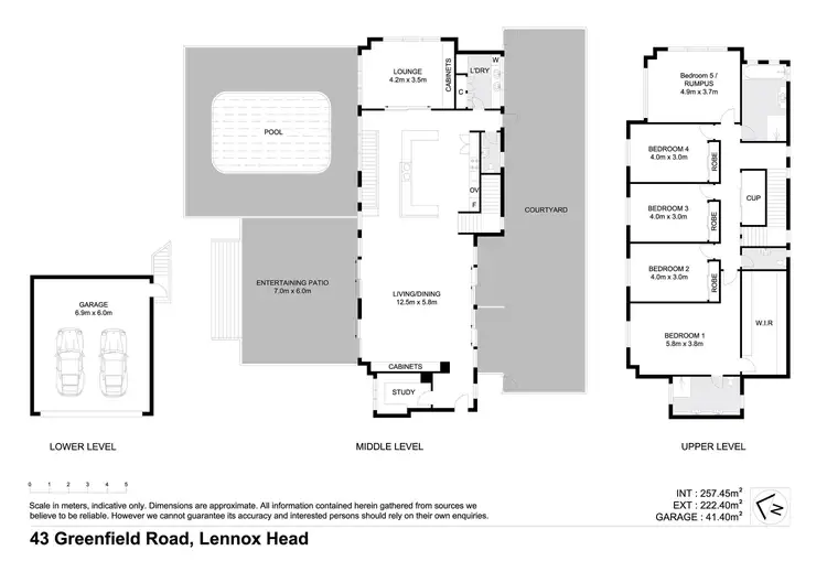 Floorplan of Homely house listing, 43 Greenfield Road, Lennox Head NSW 2478