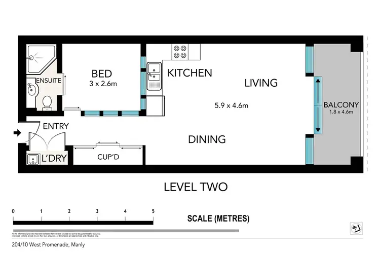 Floorplan of Homely apartment listing, 204/10 West Promenade, Manly NSW 2095