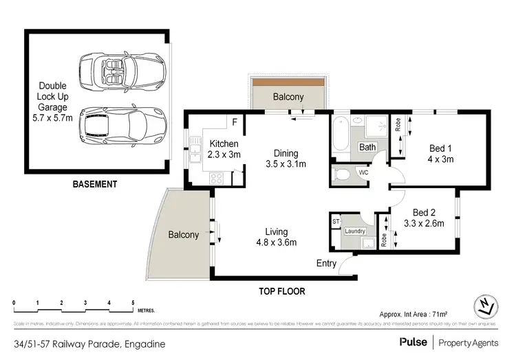 Floorplan of Homely apartment listing, 34/51-57 Railway Parade, Engadine NSW 2233