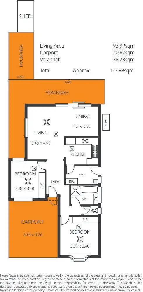 Floorplan of Homely house listing, 15 Lukin Crescent, Golden Grove SA 5125