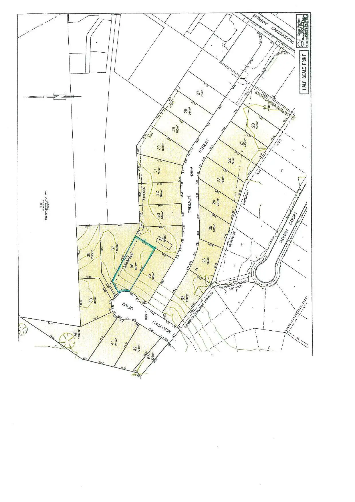 Floorplan of Homely land listing, LOT 36 Mulligan Drive, Spreyton TAS 7310