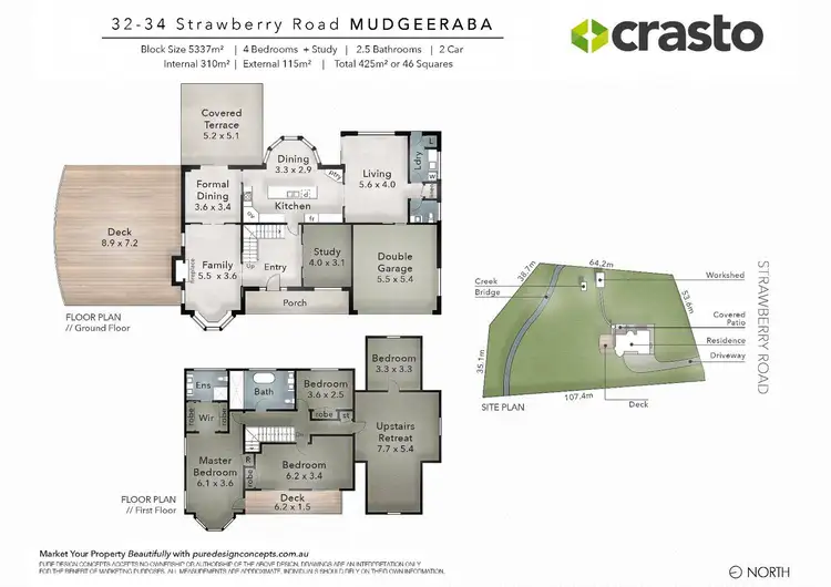 Floorplan of Homely house listing, 32 Strawberry Road, Mudgeeraba QLD 4213