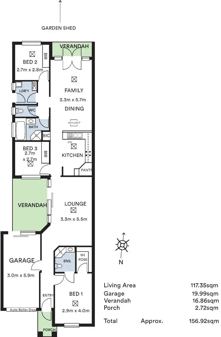 Floorplan of Homely house listing, 9 Douglas Avenue, Beulah Park SA 5067