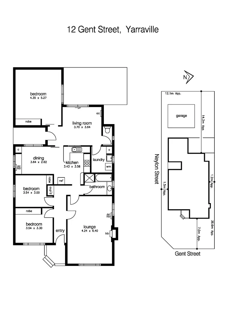 Floorplan of Homely house listing, 12 Gent Street, Yarraville VIC 3013