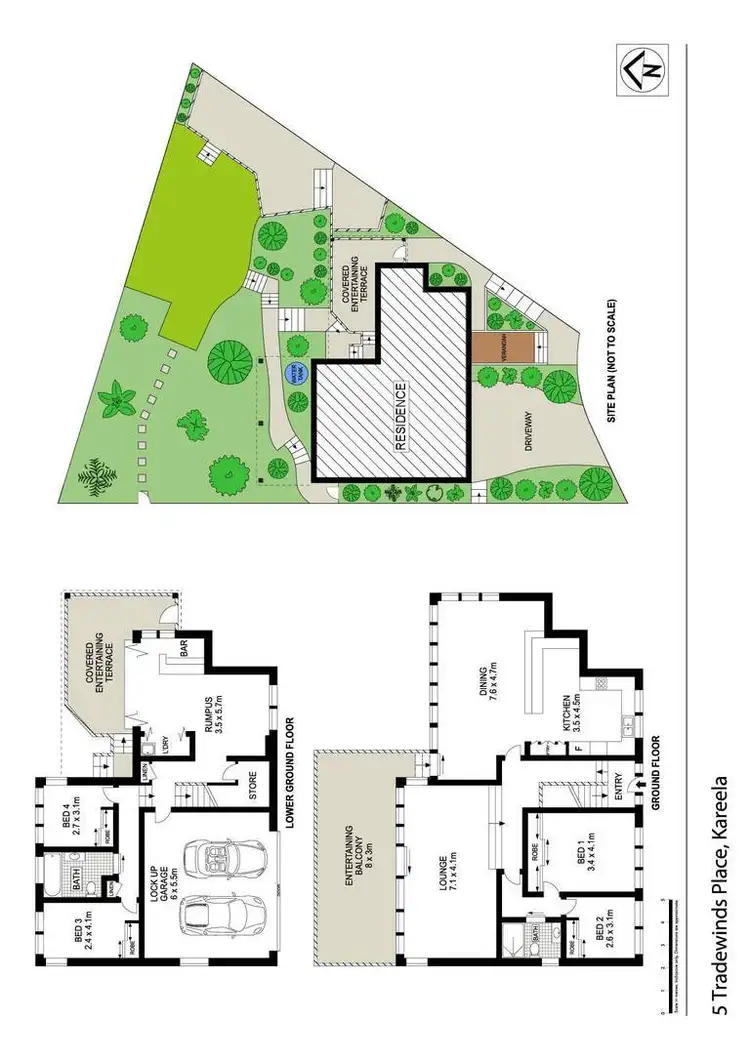 Floorplan of Homely house listing, 5 Tradewinds Place, Kareela NSW 2232