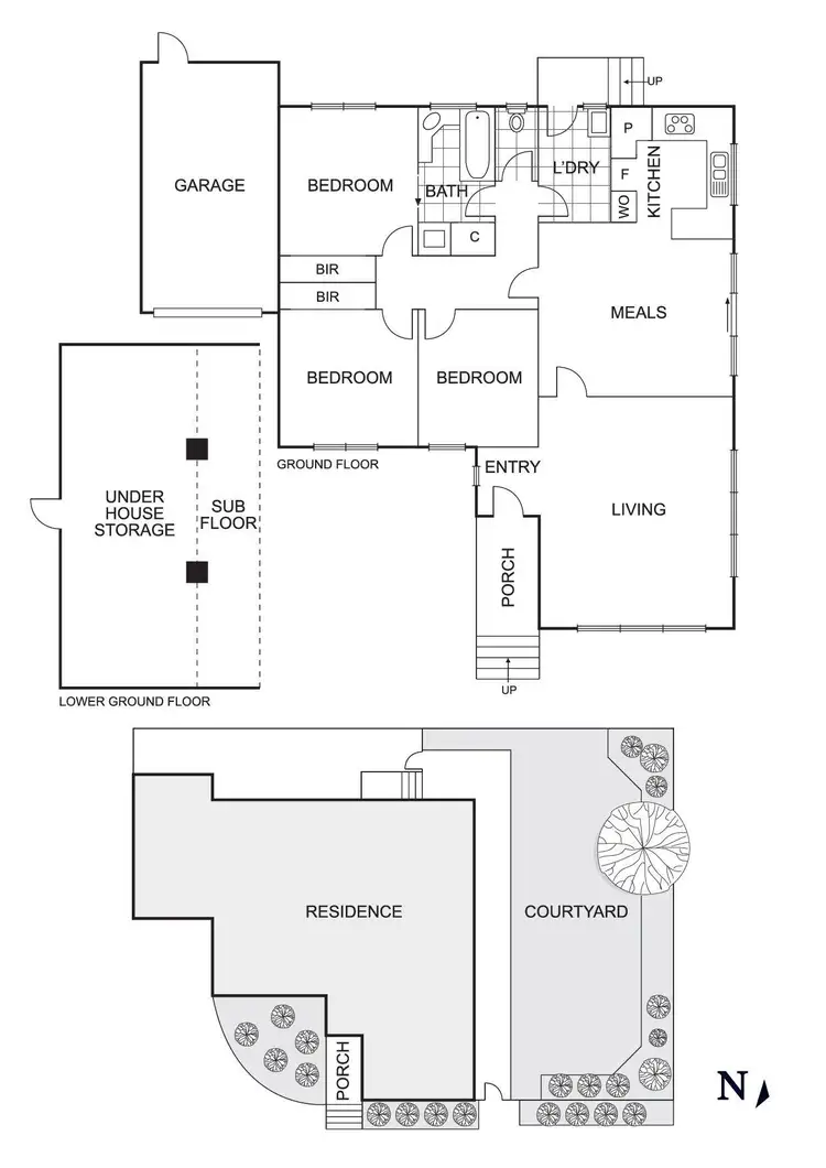 Floorplan of Homely unit listing, 1/60 Thompsons Road, Bulleen VIC 3105