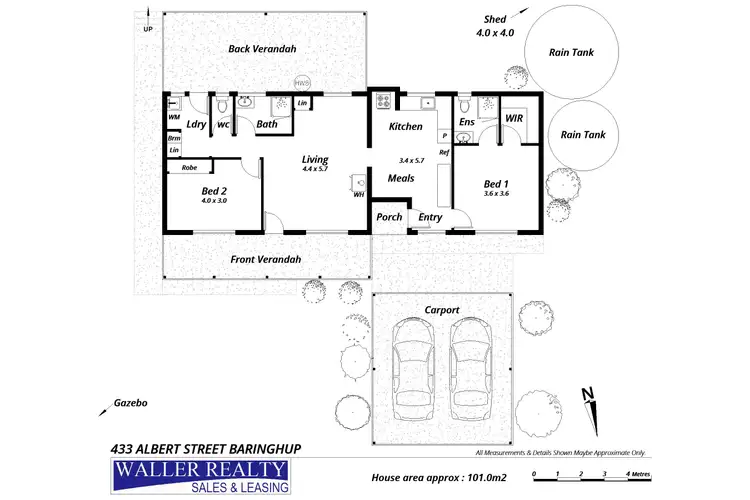 Floorplan of Homely house listing, 433 Albert Street, Baringhup VIC 3463