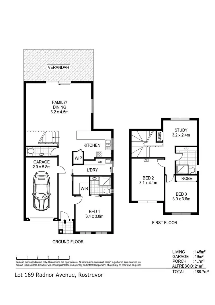 Floorplan of Homely townhouse listing, 4B Radnor Avenue, Rostrevor SA 5073