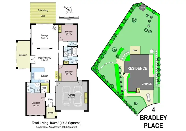 Floorplan of Homely house listing, 4 Bradley Place, Warragul VIC 3820