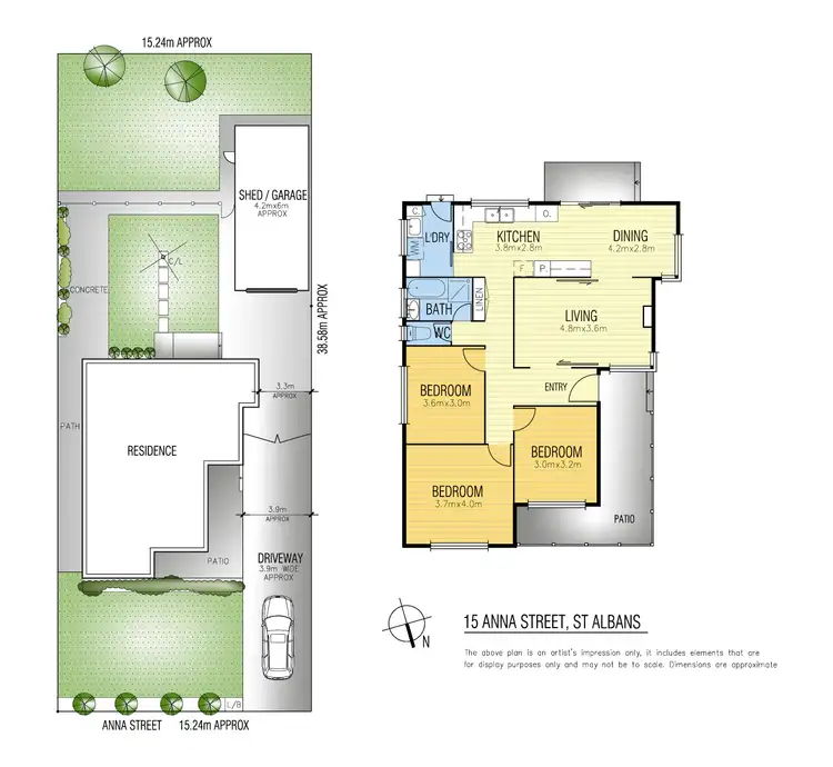 Floorplan of Homely house listing, 15 Anna Street, St Albans VIC 3021