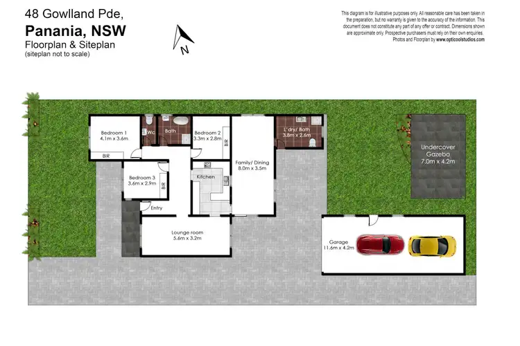 Floorplan of Homely house listing, 48 Gowlland Parade, Panania NSW 2213