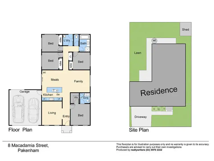 Floorplan of Homely house listing, 8 Macadamia Street, Pakenham VIC 3810