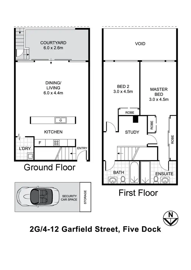 Floorplan of Homely apartment listing, 2G/4-12 Garfield Street, Five Dock NSW 2046