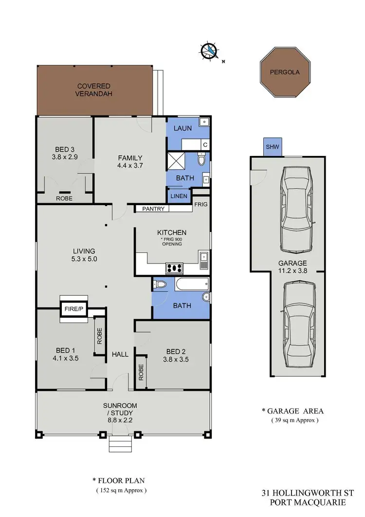 Floorplan of Homely house listing, 31 Hollingworth Street, Port Macquarie NSW 2444