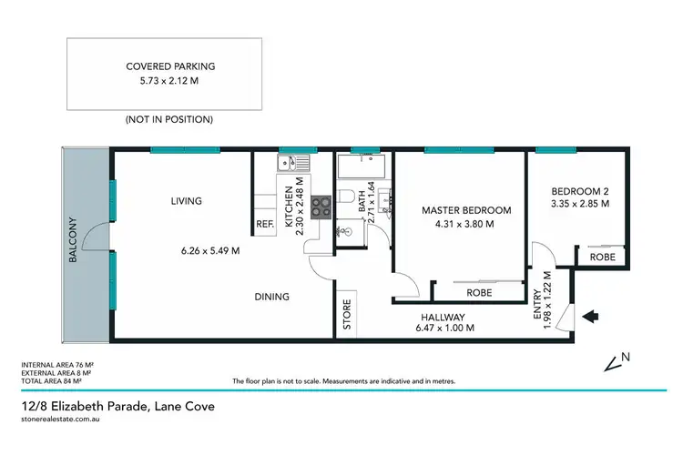 Floorplan of Homely apartment listing, 12/8 Elizabeth Parade, Lane Cove NSW 2066