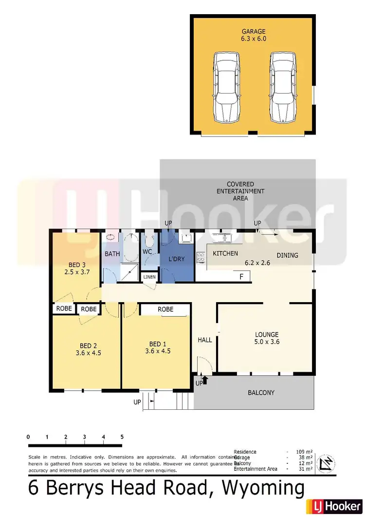 Floorplan of Homely house listing, 6 Berrys Head Road, Wyoming NSW 2250