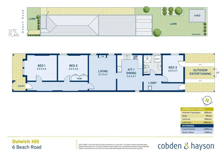 Floorplan of Homely house listing, 6 Beach Road, Dulwich Hill NSW 2203