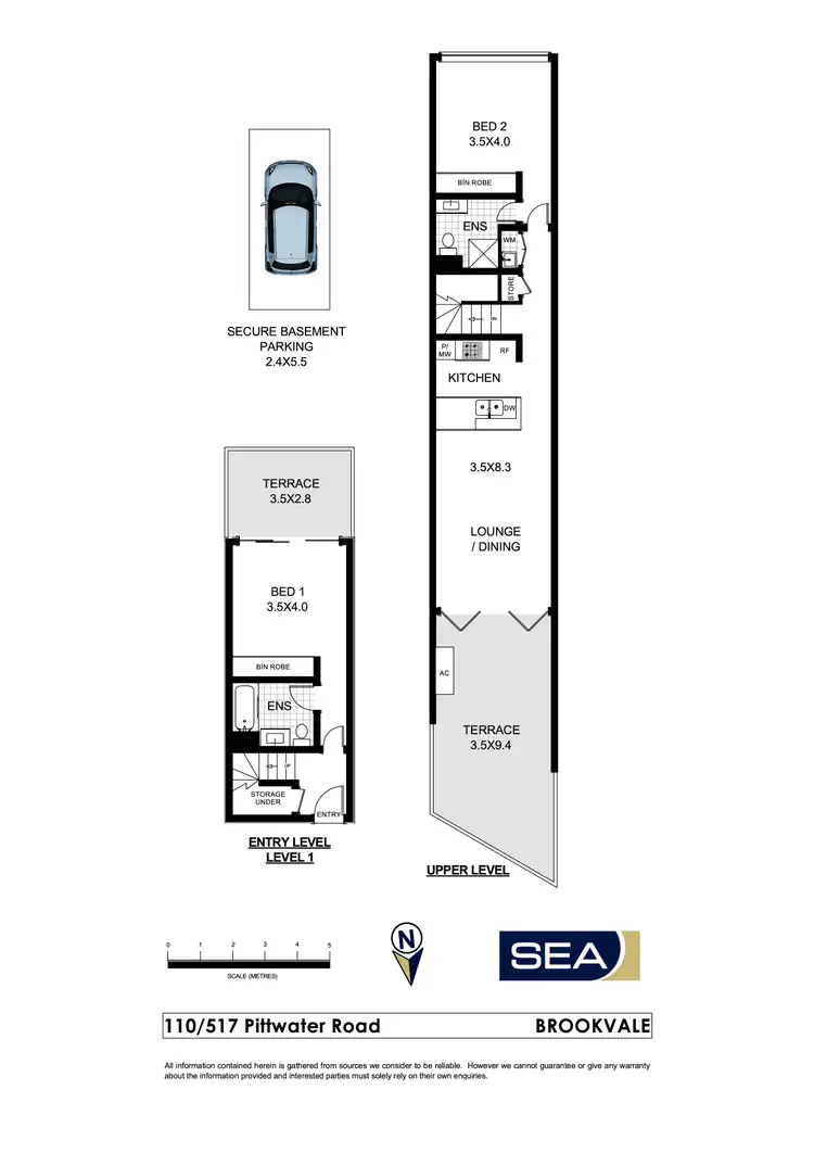 Floorplan of Homely apartment listing, 110/517 Pittwater Road, Brookvale NSW 2100