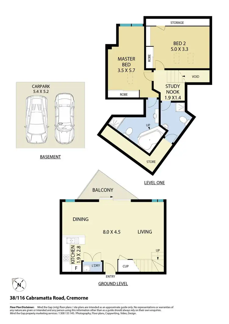 Floorplan of Homely apartment listing, 38/116 Cabramatta Road, Cremorne NSW 2090