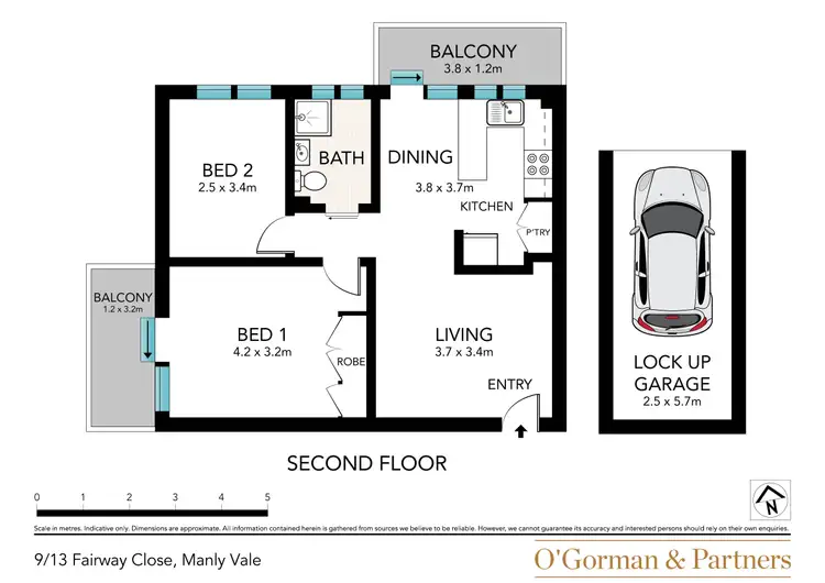Floorplan of Homely apartment listing, 9/13 Fairway Close, Manly Vale NSW 2093