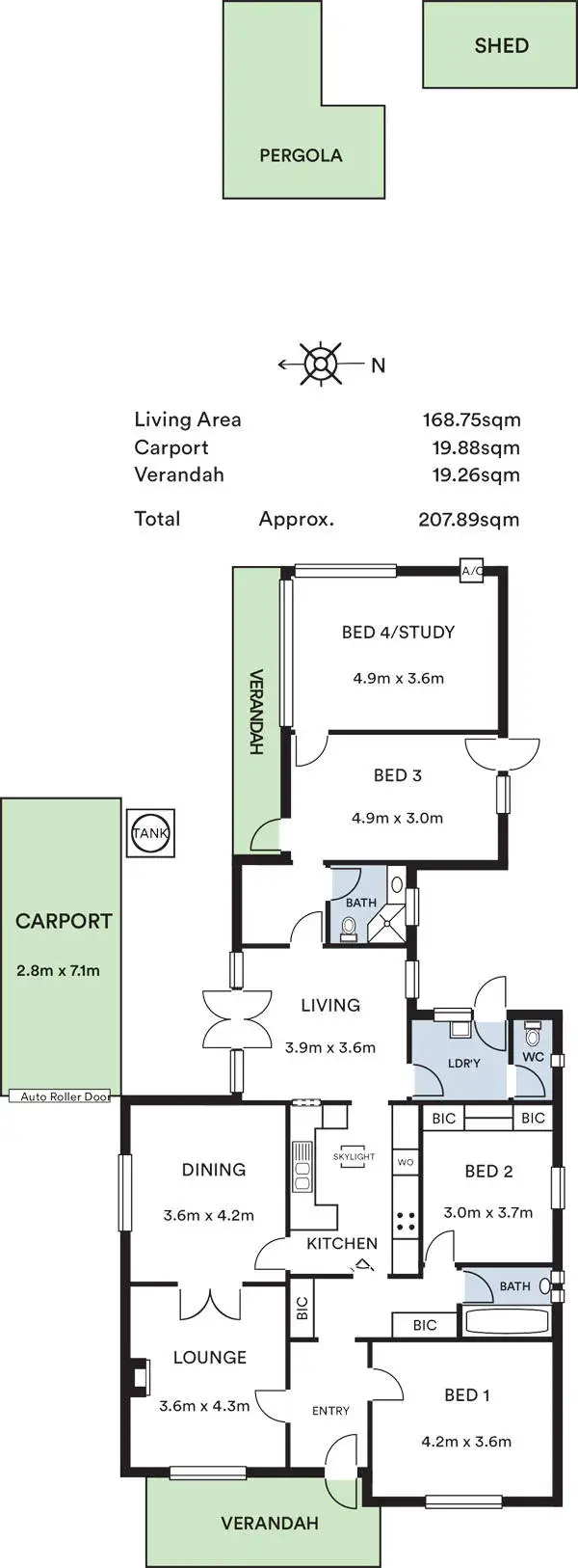 Floorplan of Homely house listing, 14 Rowland Road, Magill SA 5072