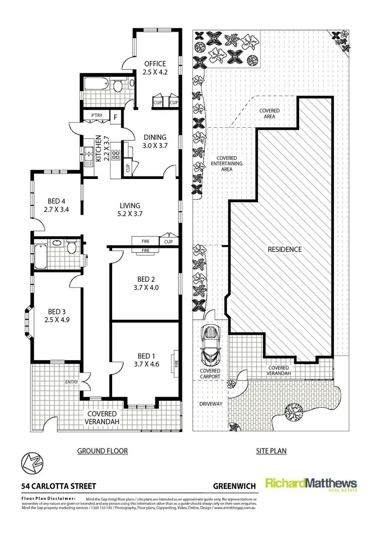 Floorplan of Homely house listing, 54 Carlotta Street, Greenwich NSW 2065