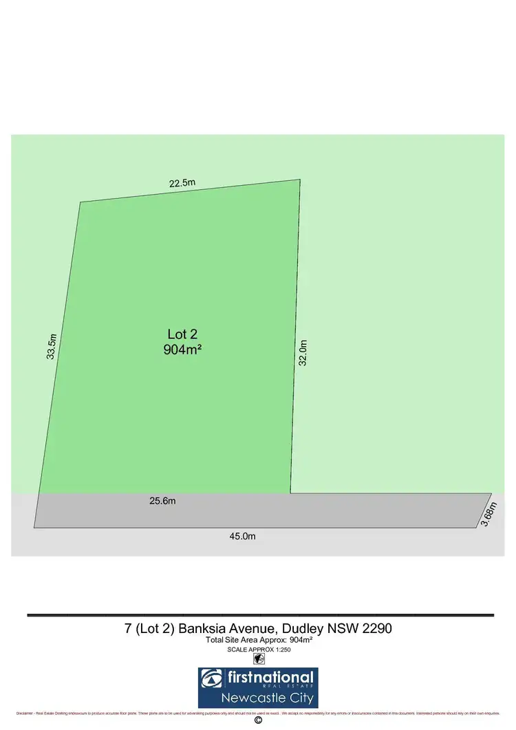 Floorplan of Homely land listing, 7 Banksia Avenue, Dudley NSW 2290