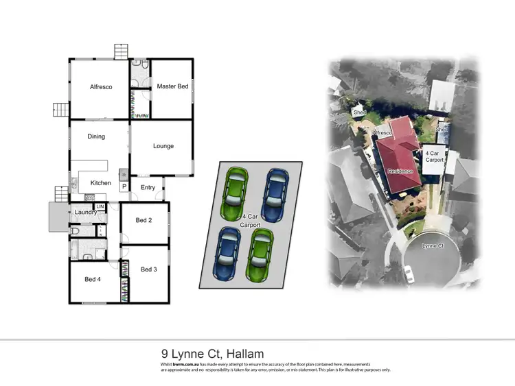 Floorplan of Homely house listing, 9 Lynne Court, Hallam VIC 3803