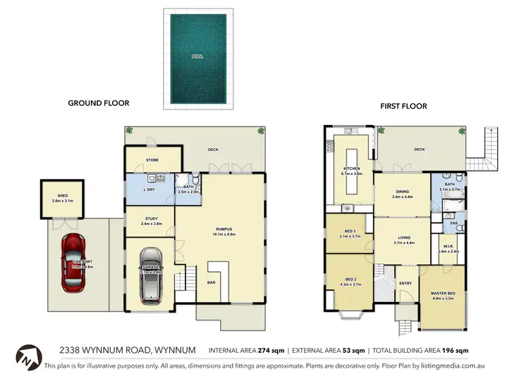 Floorplan of Homely house listing, 2338 Wynnum Road, Wynnum QLD 4178