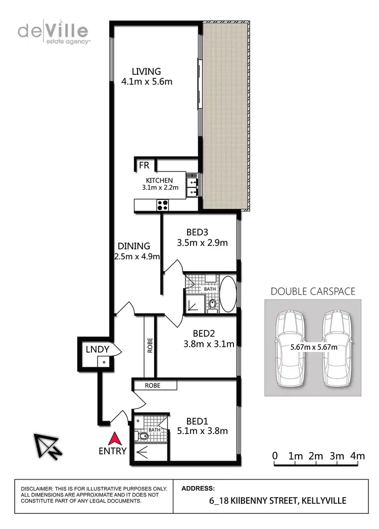 Floorplan of Homely unit listing, 6/18 Kilbenny Street, Kellyville Ridge NSW 2155