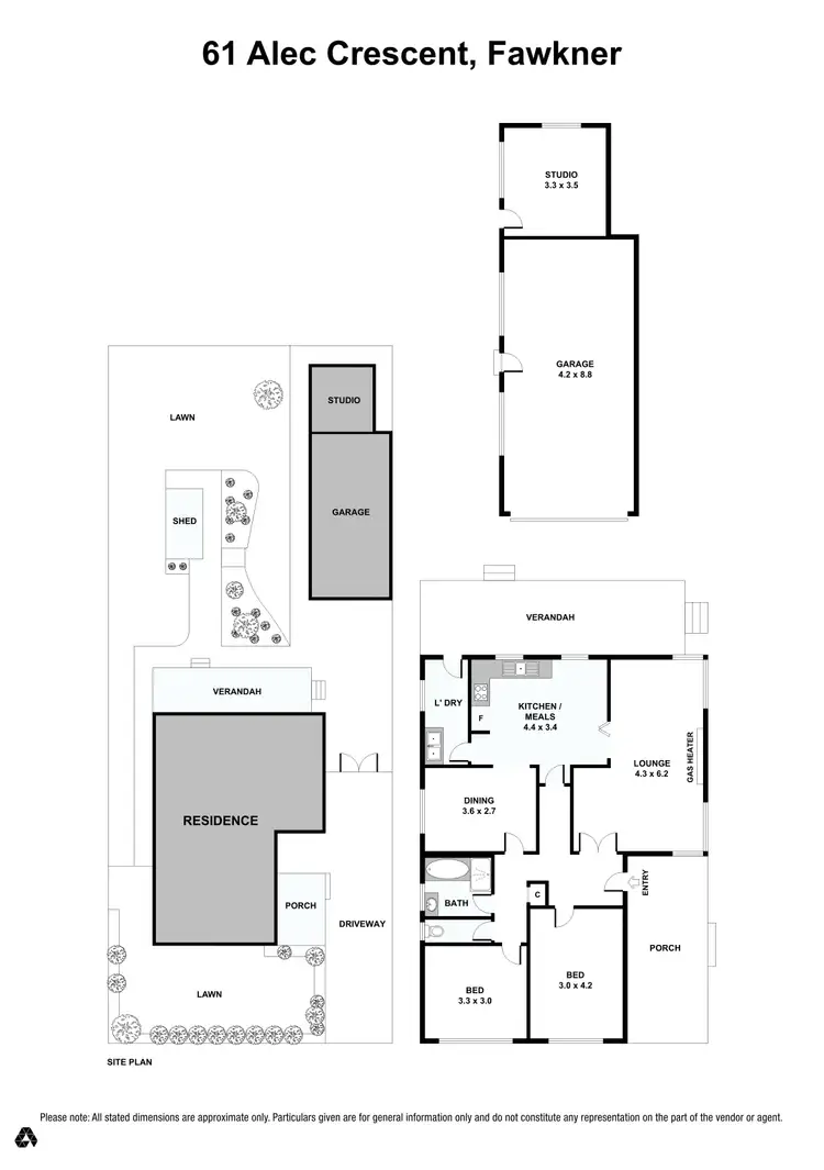 Floorplan of Homely house listing, 61 Alec Crescent, Fawkner VIC 3060