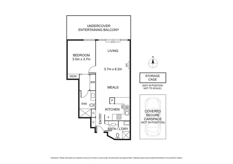 Floorplan of Homely apartment listing, 306/5 Wardens Walk, Coburg VIC 3058