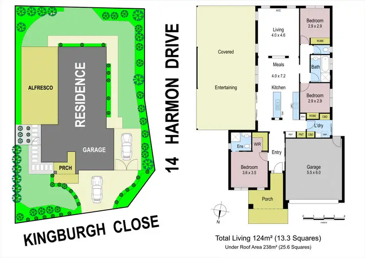 Floorplan of Homely house listing, 14 Harmon Drive, Drouin VIC 3818
