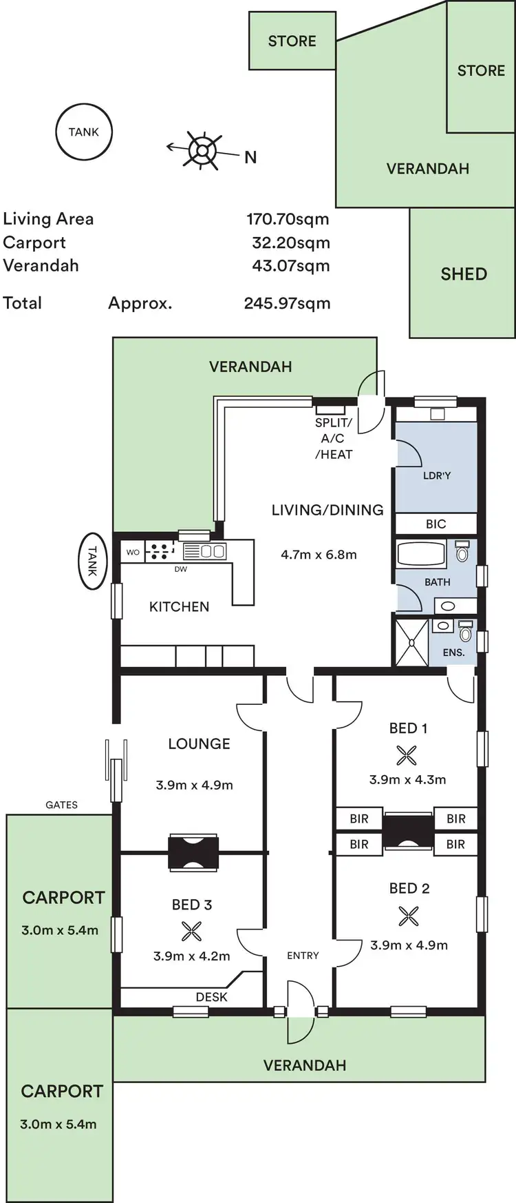 Floorplan of Homely house listing, 1 Hague Avenue, Hyde Park SA 5061
