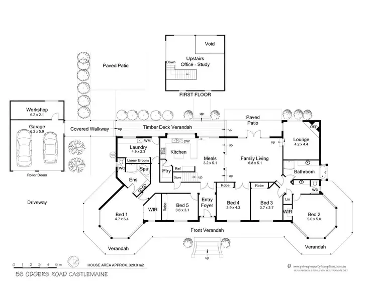 Floorplan of Homely house listing, 56 Odgers Road, Castlemaine VIC 3450